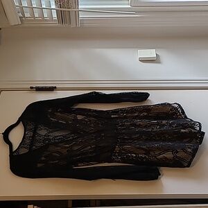 Long sleeve, lace Romper